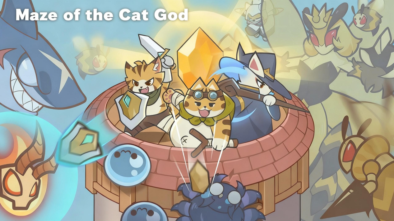 Roguelike battleground in Meow God's Maze